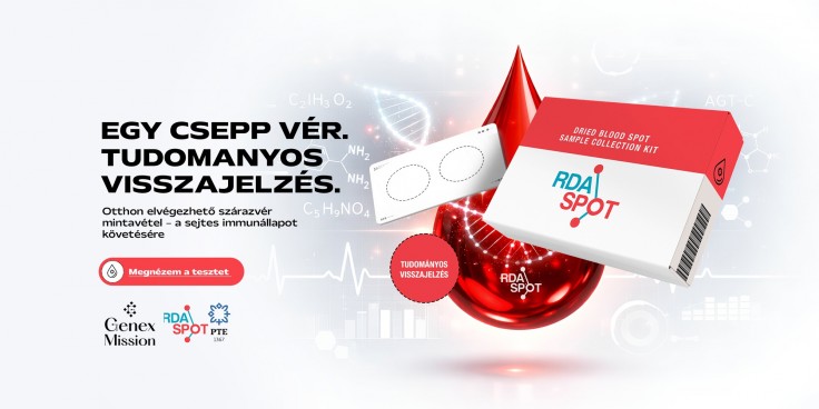Mintavételi doboz (kit) egy csepp szárazvér mintavételhez - TREC Immunállapot mérés labor teszt