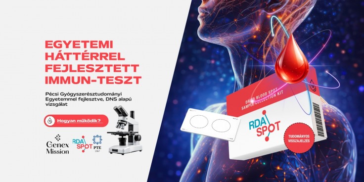 Mintavételi doboz (kit) egy csepp szárazvér mintavételhez - TREC Immunállapot mérés labor teszt