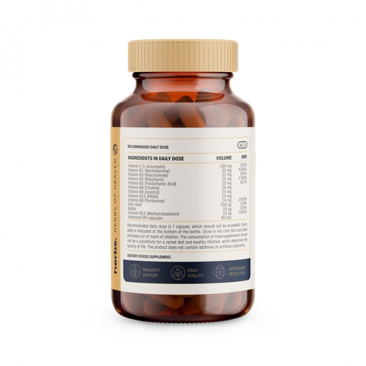 Vitamin B Full Complex Capsules 60 pcs